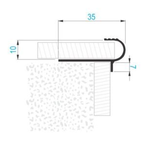 ST 350 UC Al stepenišni profili