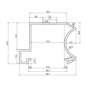 RU 18 rukohvat za klizna vrata
