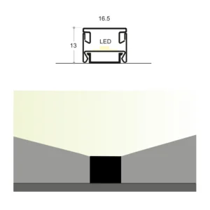 LED N E1 al.profil 3m bakar FBS