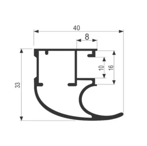 EP10-876 Rukohvat jednost. BM