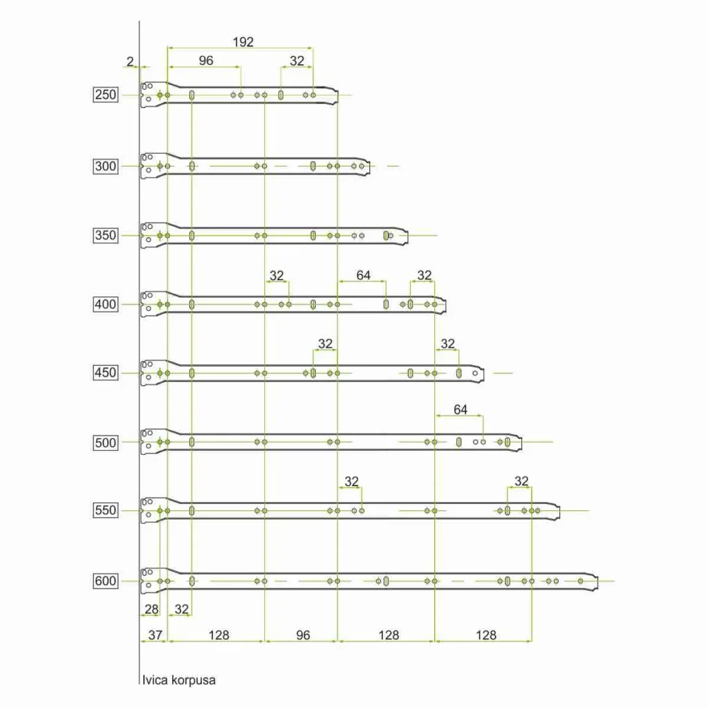 OKL O klizač 550 beli FGV