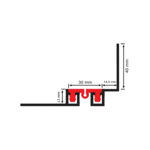 DIL U AL prof.H=8-12mm ugao.