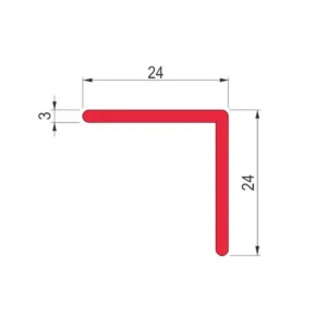 LZZ PP-8610 PVC 25×25-crvena