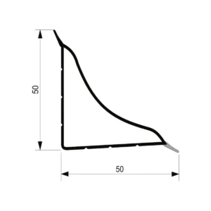 DS PVC diht sanit.profil 50×50