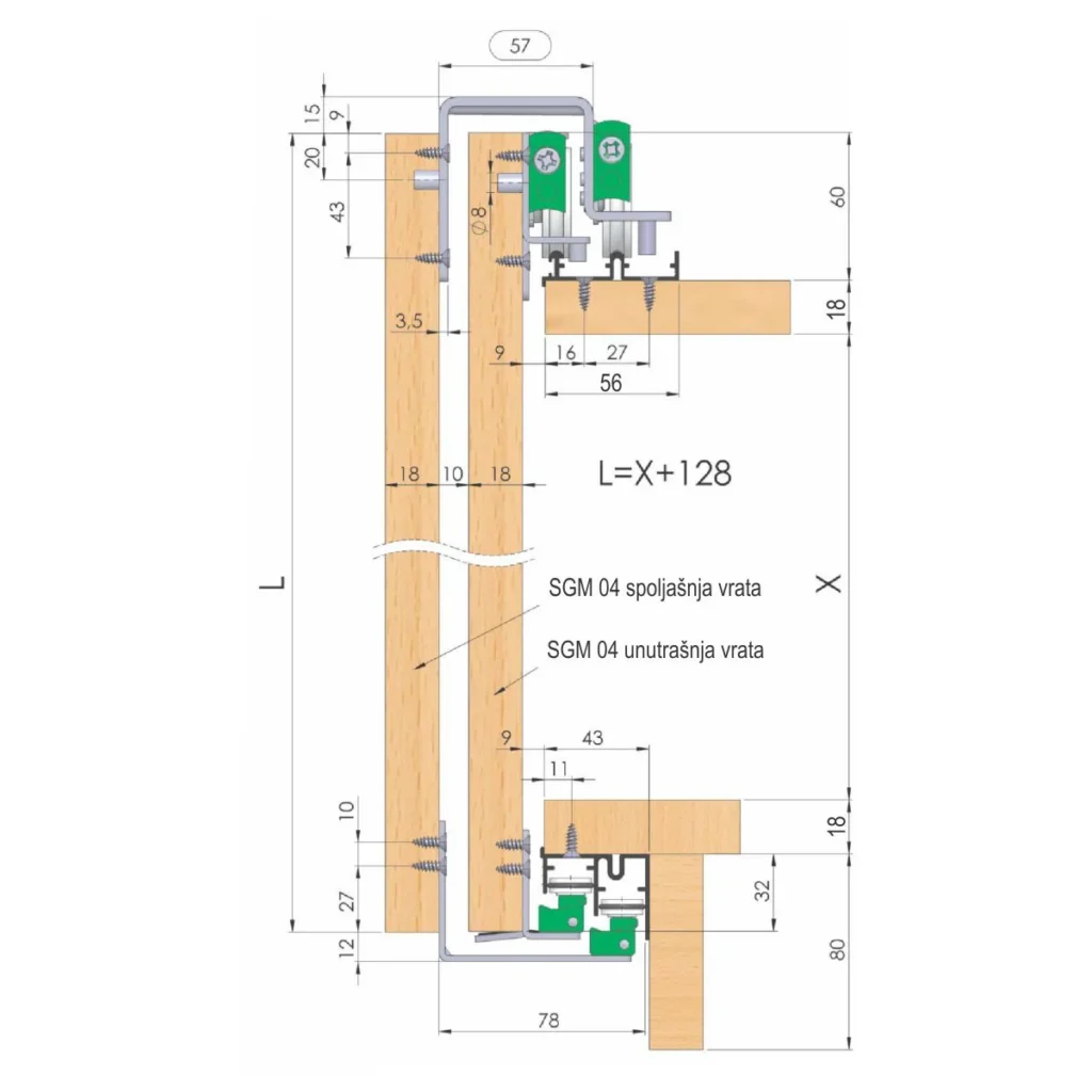 SGM 04 Met.meh.Spoljna vrata