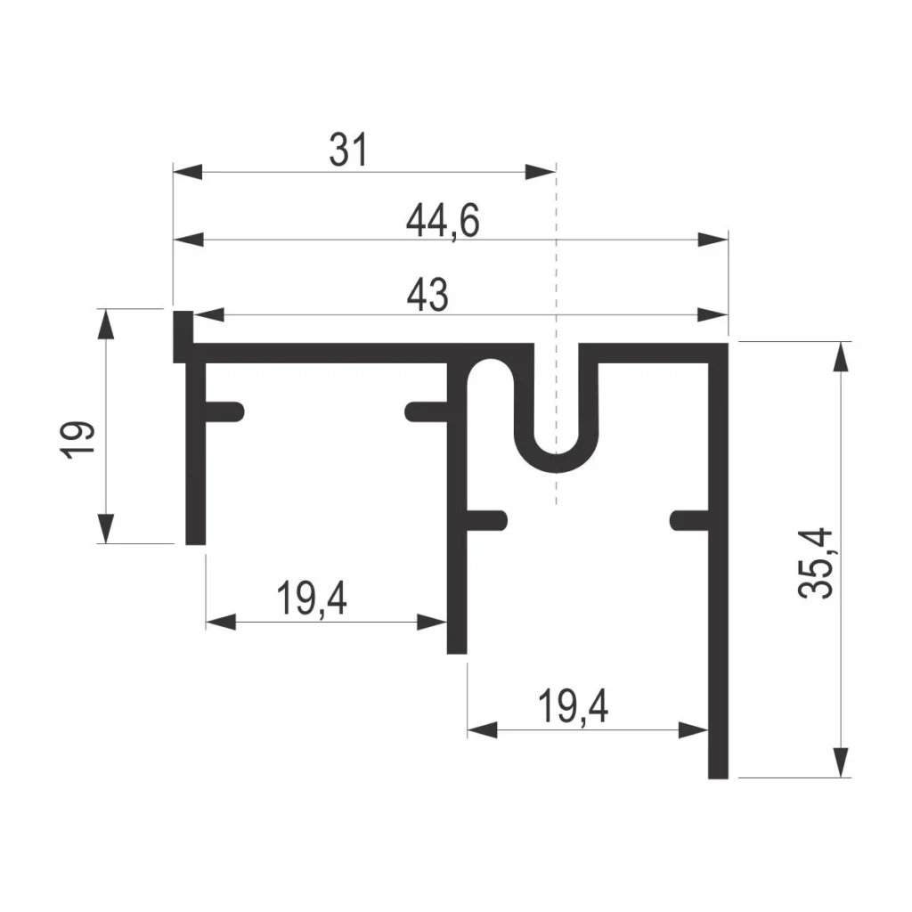 SGM 04-013 Donja šina Al.