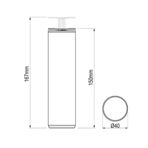 ON D Noga d=40 CF 15cm AL SM