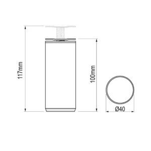 ON D Noga d=40 CF 10cm AL SB