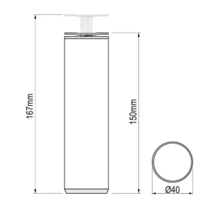 ON D Noga d=40 SF 15cm AL SB