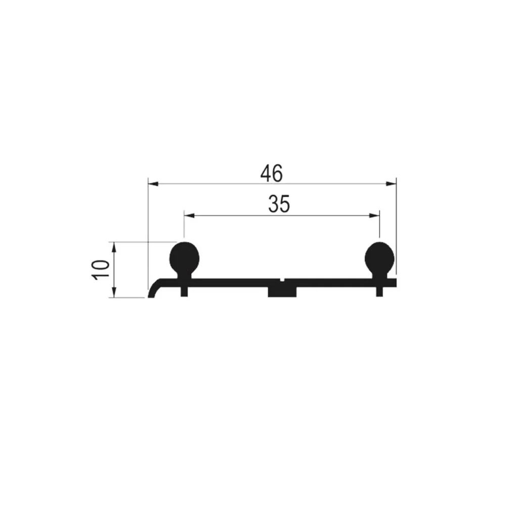 SM 80 donja 2k šina AL SM