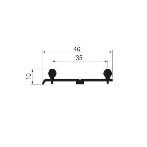 SM 80 donja 2k šina AL SM