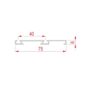 S4 OP-16 donja 2k šina AL 3m