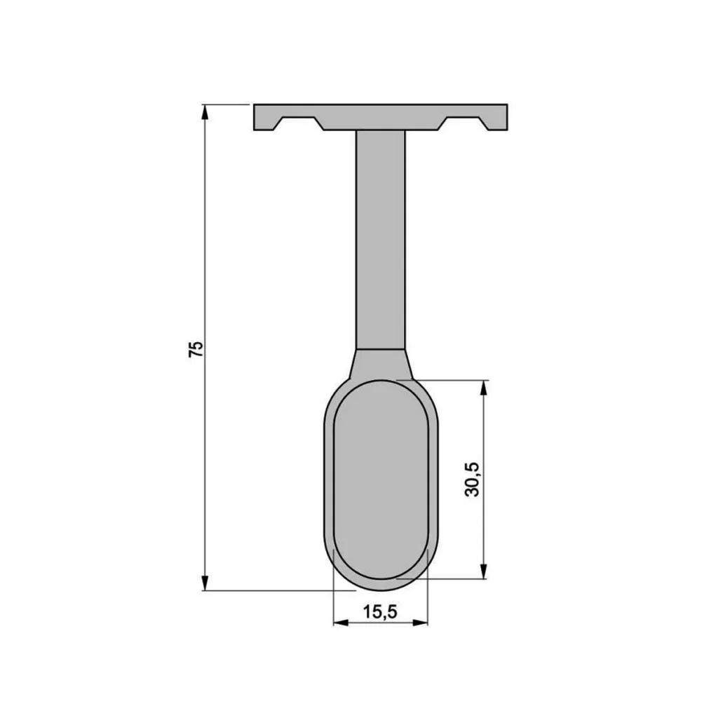 UP gar.šipka ovalna/R-nos.zat.
