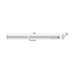 UP led gar.šipka-senzor  70