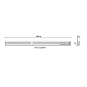 UP led gar.šipka-senzor 105