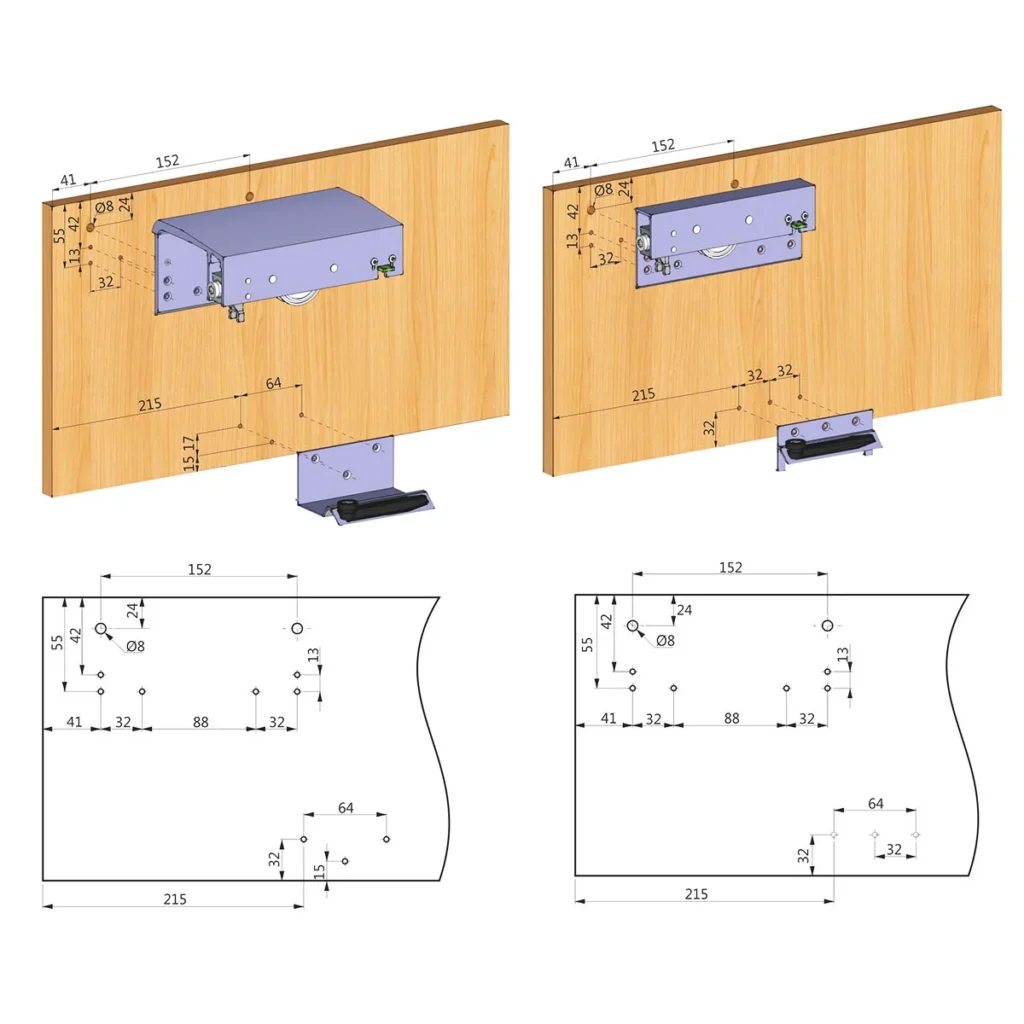SGC 8024 Donja šina Al.