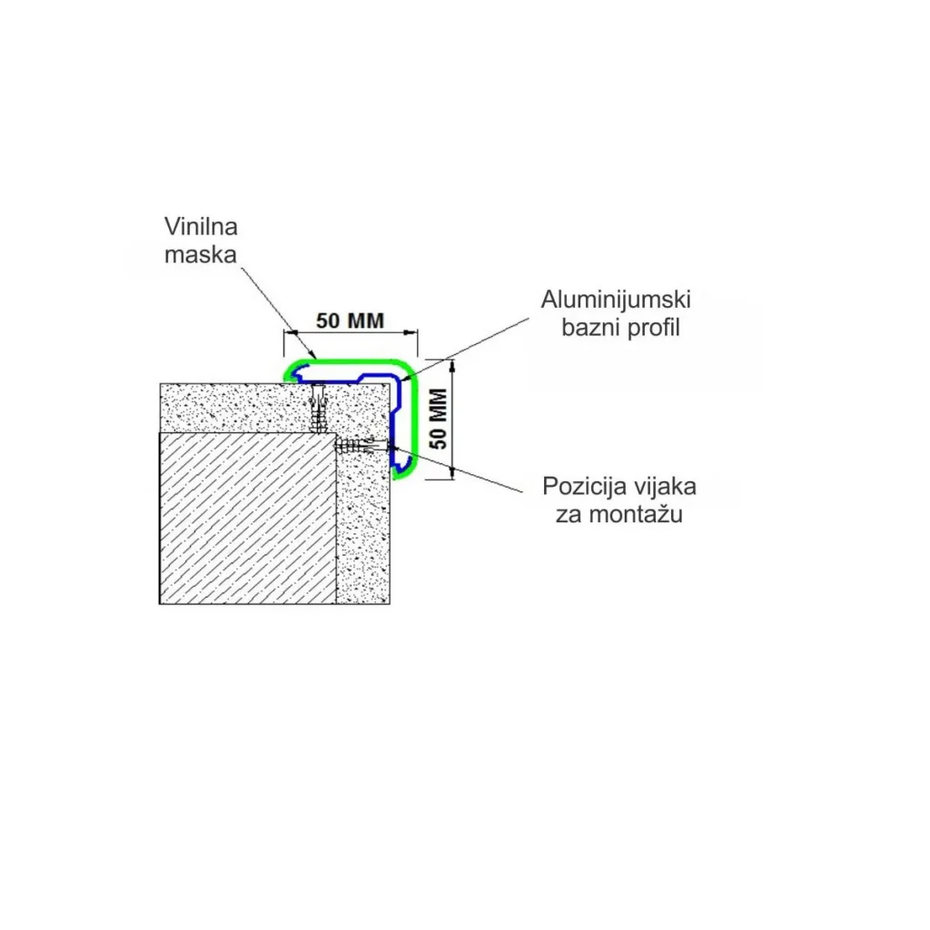LZZ AR-CG050 prof.L=1,2m-siva