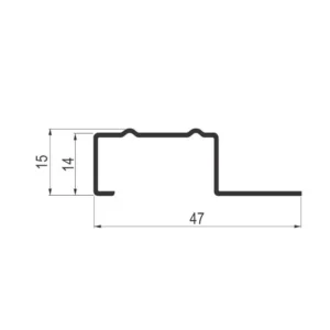ST stepenišni profil H=12mm INOX L=2.5m