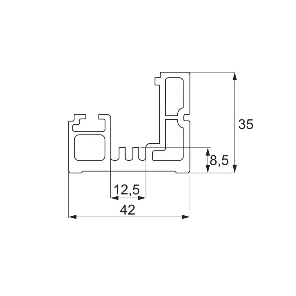 VŠ “ZAPP” profil za fiks. 320cm SM