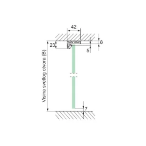VŠ “ZAPP” štok profil “L” 250cm SM