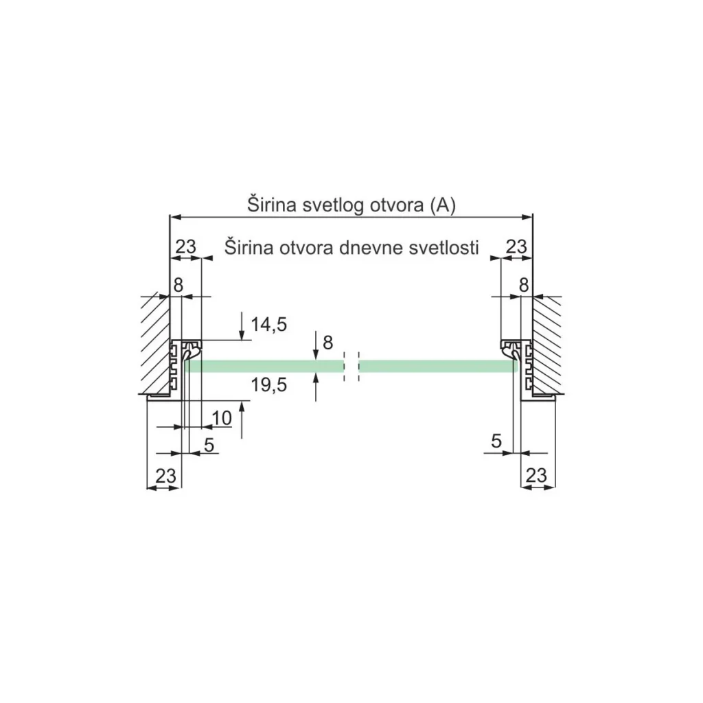VŠ “ZAPP” štok profil “Z” 320cm SM