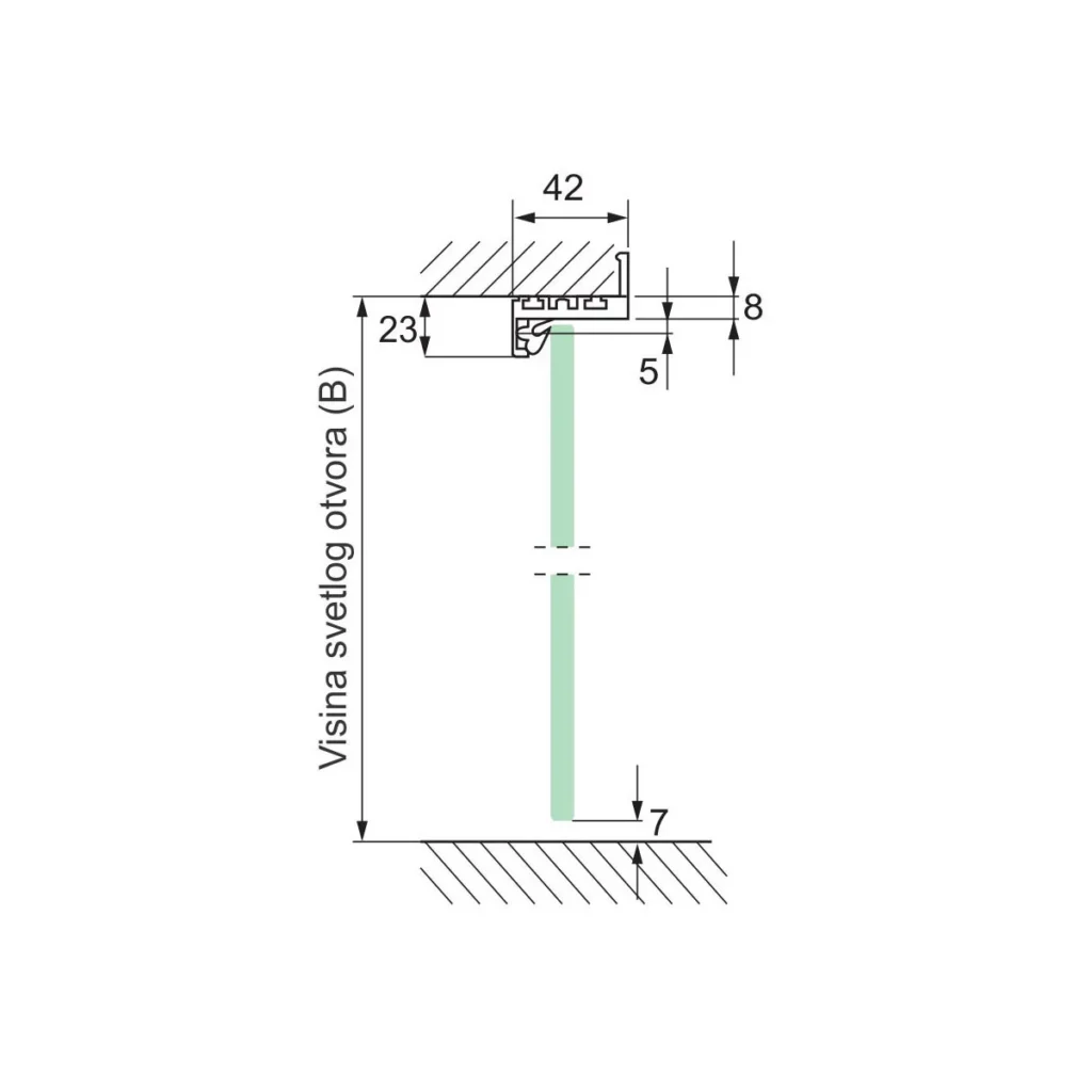 VŠ “ZAPP” štok profil “Z” 320cm SM