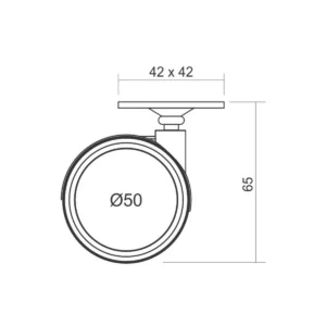OT R PVC točkić beli fi50 MF