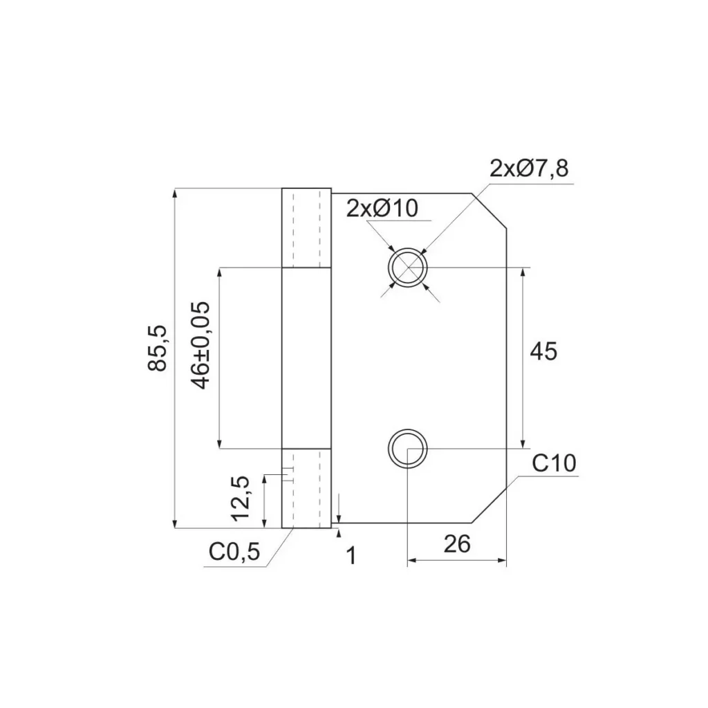 VŠ šarka “RIGA” za staklo INOX