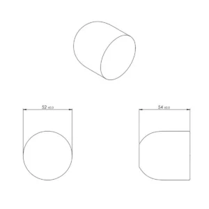 KV kvaka dugme NUDA LUI crna