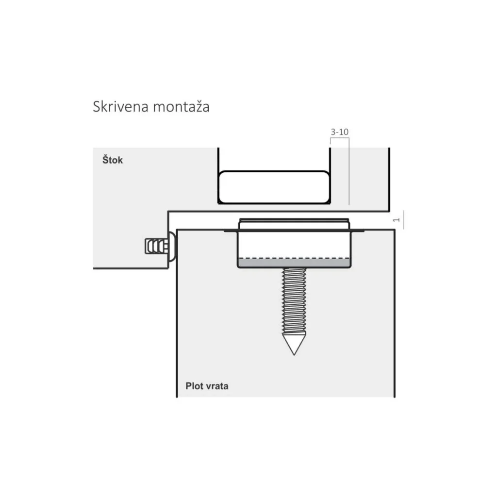 VO odbojnik Stoppino Close SJAJ