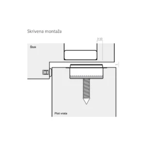 VO odbojnik Stoppino Close SJAJ