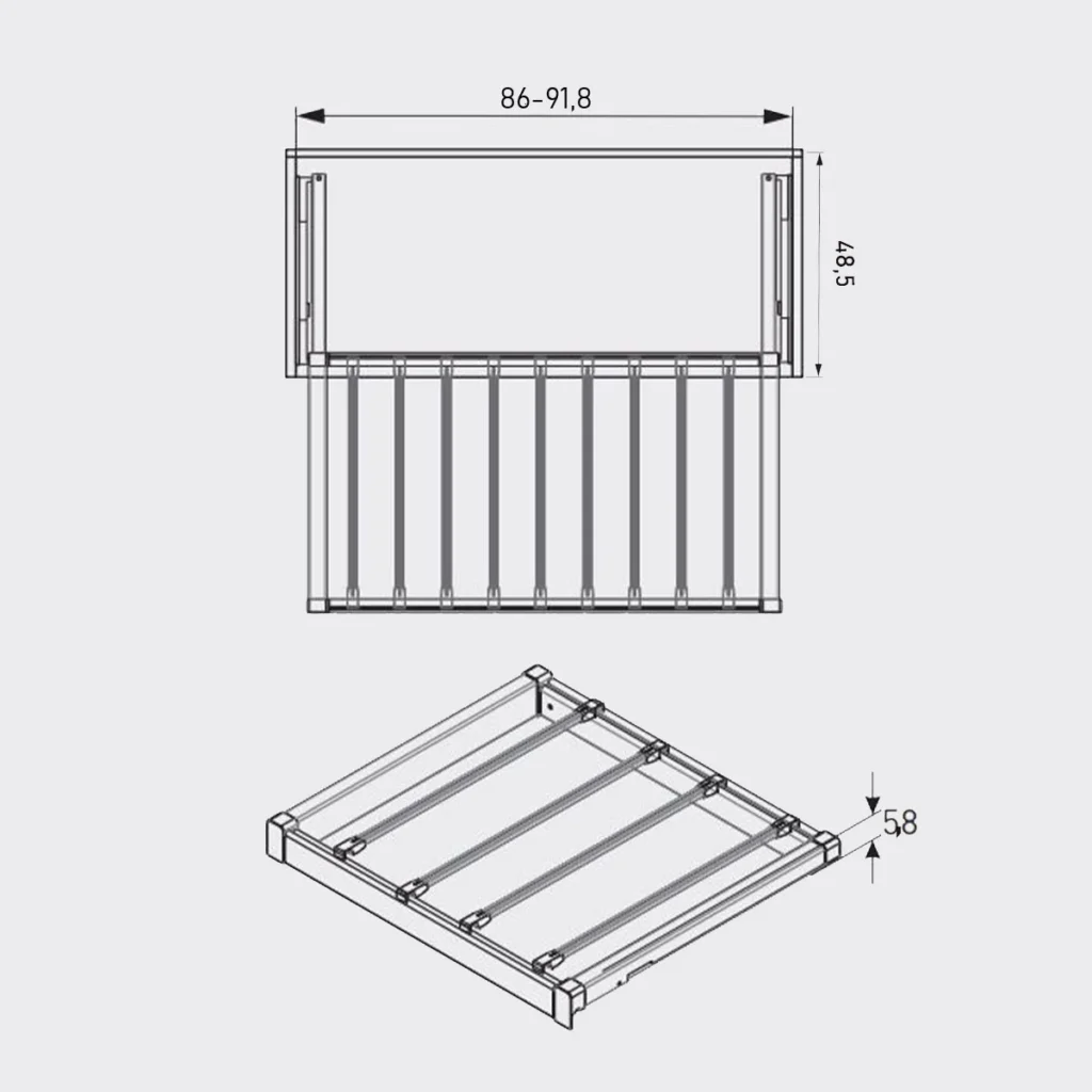 UP nosač pant. ant. 90cm ELITE
