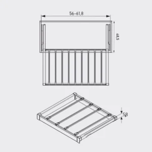 UP nosač pant. ant. 60cm ELITE