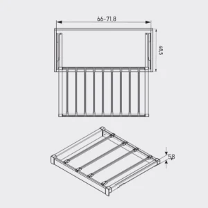 UP nosač pant. ant. 70cm ELITE