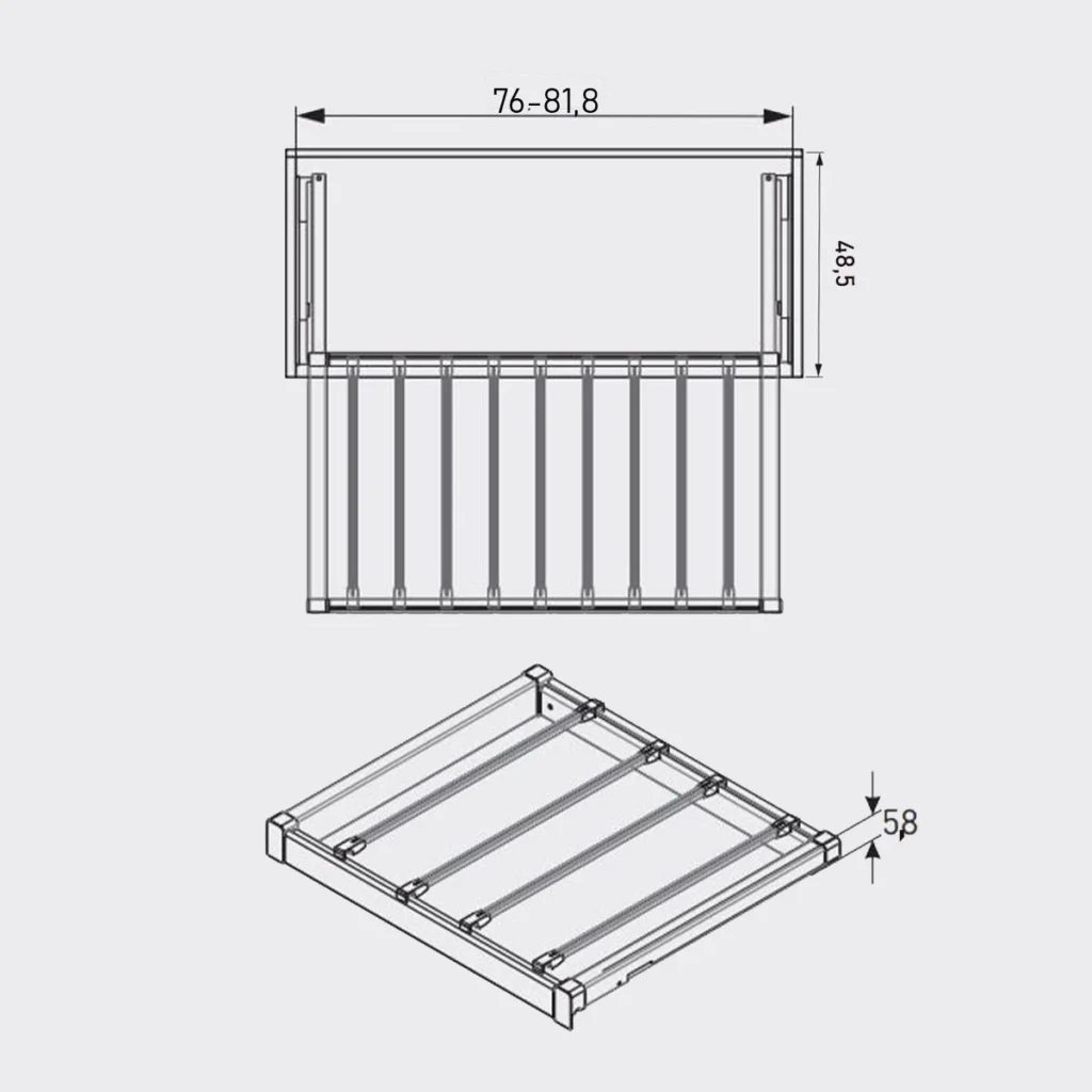 UP nosač pant. ant. 80cm ELITE