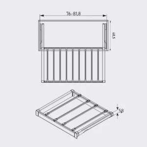 UP nosač pant. ant. 80cm ELITE