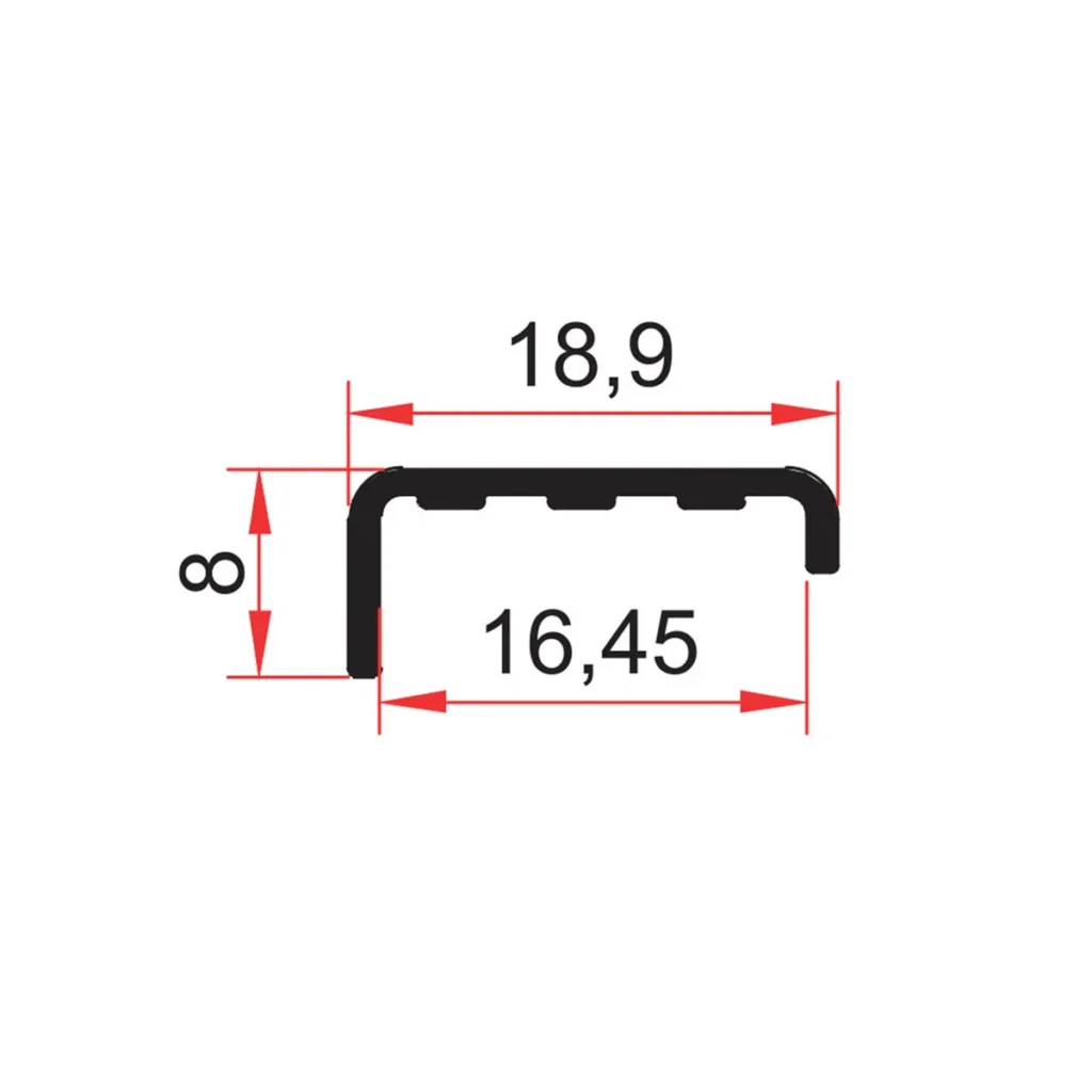 KP 48/16,2mm kant prof.AL SM