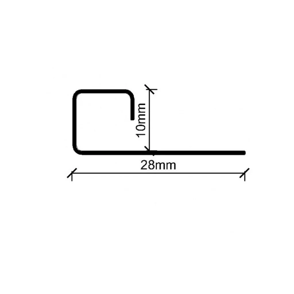 KG INOX ger kocka H=10mm BAK