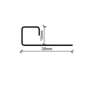 KG INOX ger kocka H=10mm BAK