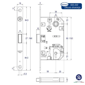 KV brava STV mag. ključ crna