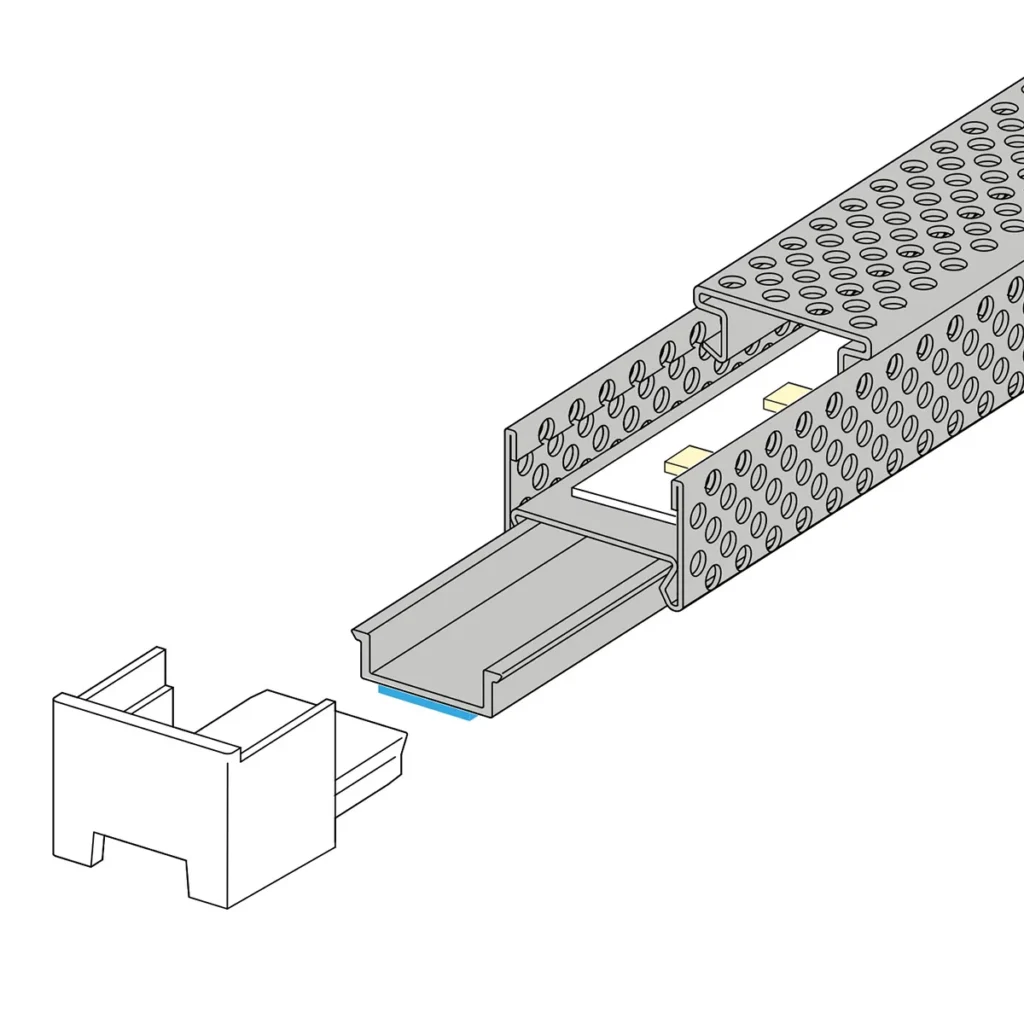 LED N WIND al.profil 3m crna