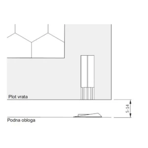 VO Odbojnik STOPPINO mod.2 sivi