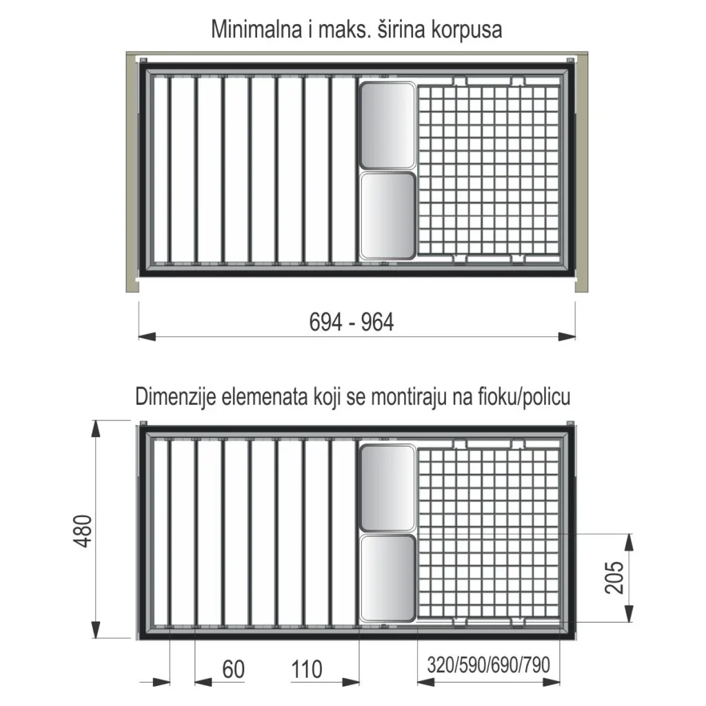 UP Premium polica – Model 3