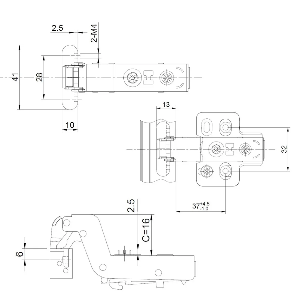 RAM 1007 šarka koleno usp CRNA