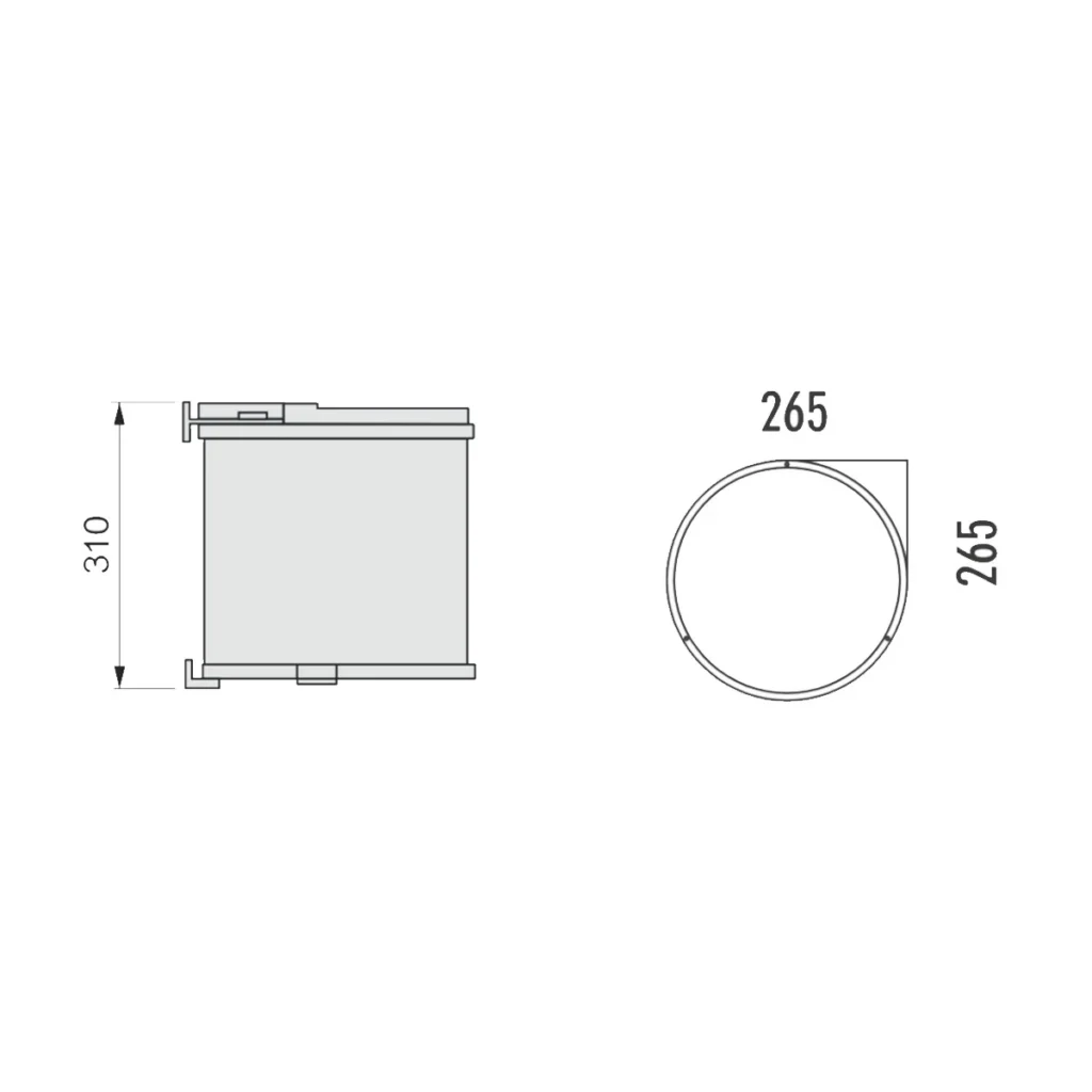 OG kanta za otpatke 12L siva