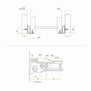 OKL O klizač 350 beli FGV