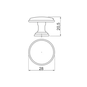 ORN D ruč. CENTO ant. mesing GTV