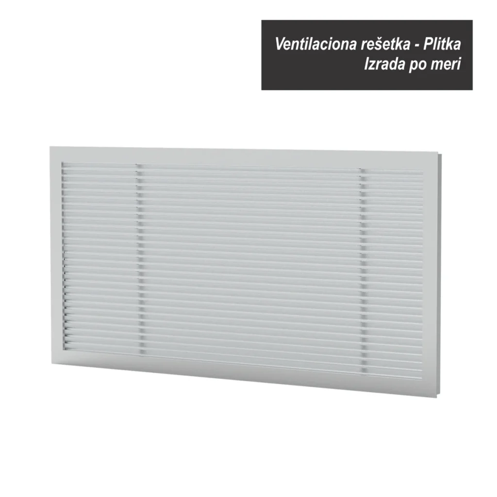 Ventilaciona rešetka plitka – na meru
