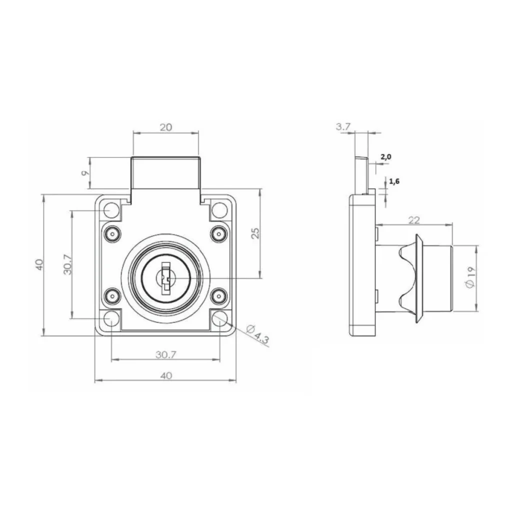 OB D bravica 850 CRNA SI Isti ključ