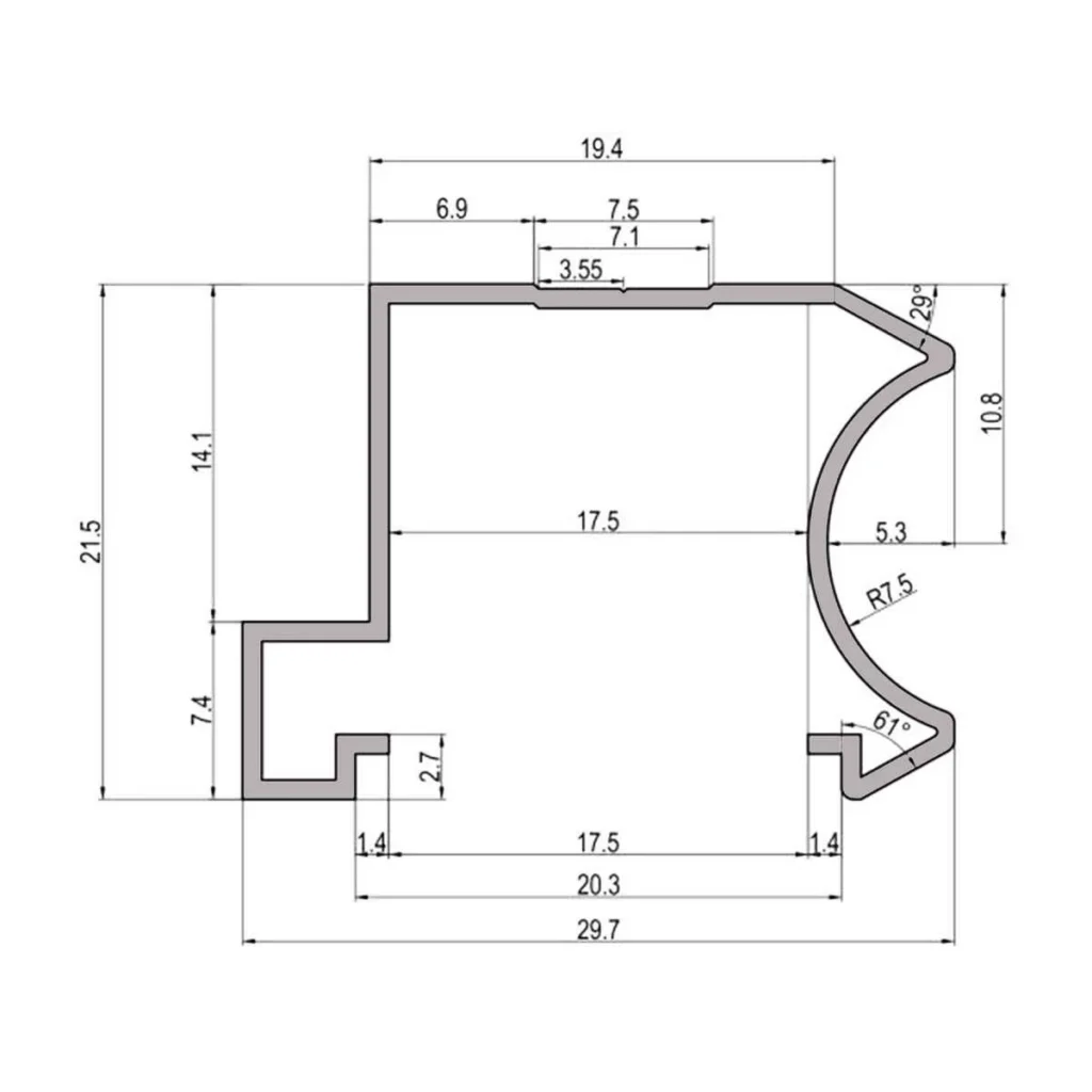 RU 18 rukohvat L=2,7m AL SM
